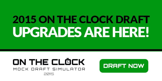 2015 On The Clock updates are here! Draft now!