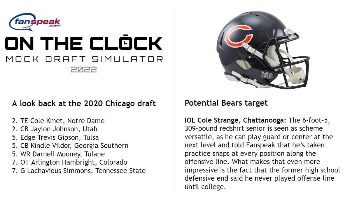 chicago bears draft needs 2022