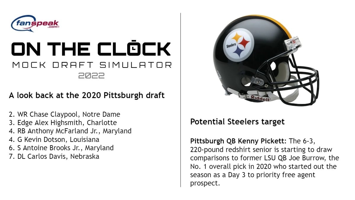 steelers 2022 draft picks